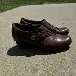 Earth Shoes Maize Women’s Brown Leather Ankle Bootie Size 7.5M